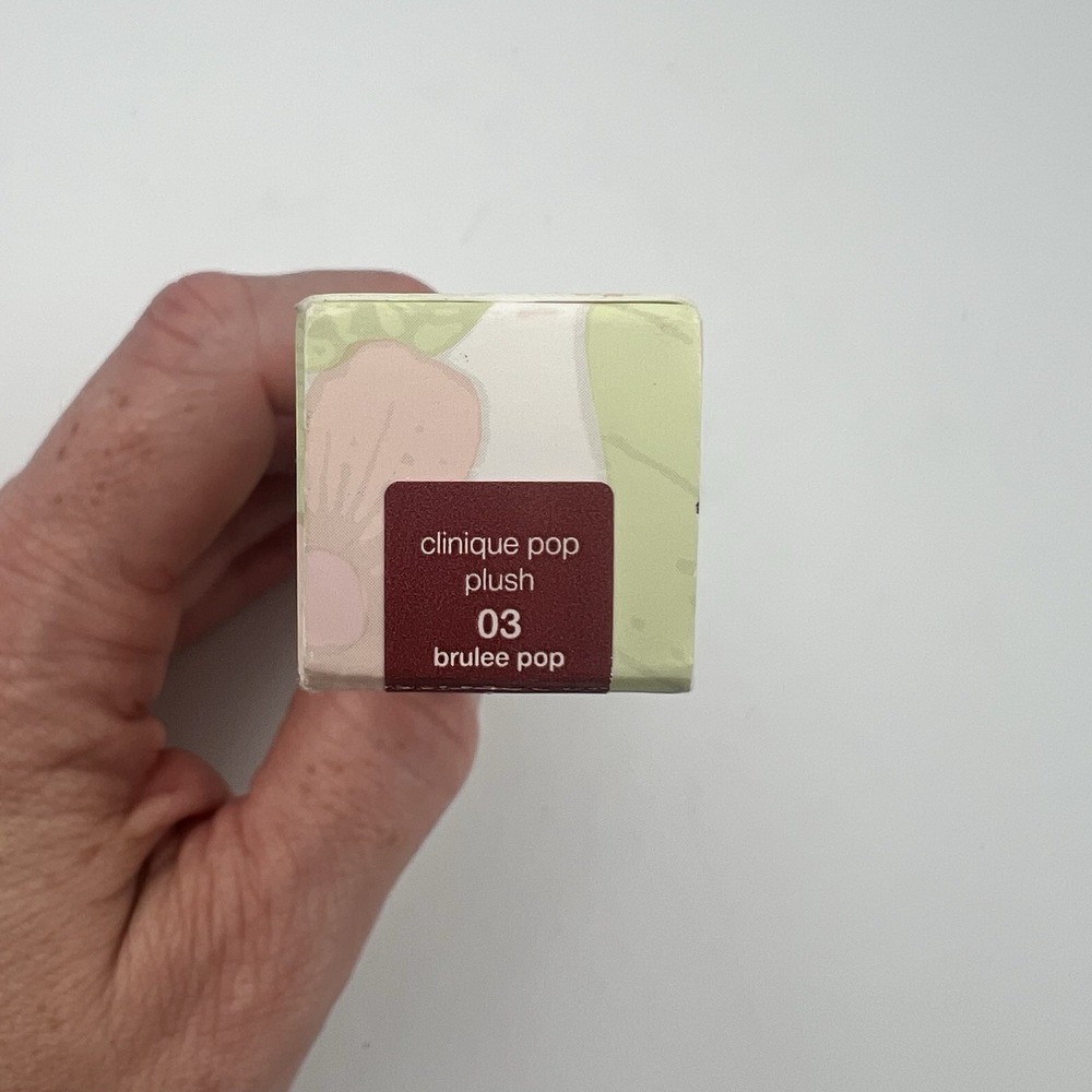 NEW! Clinique Pop Plush Creamy Lip Gloss 03 Brulee 0.11 oz Full Size - Picture 6 of 7